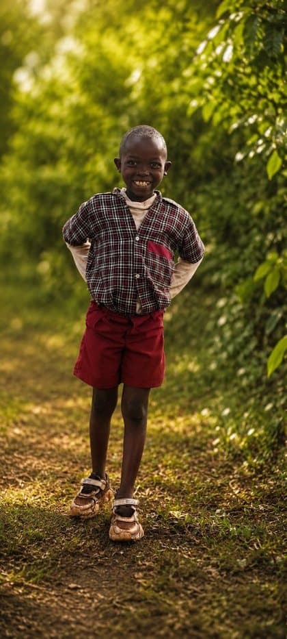Job, age 10, a child waiting for a sponsor at Bogetenga Children's Home in Kisii, Kenya