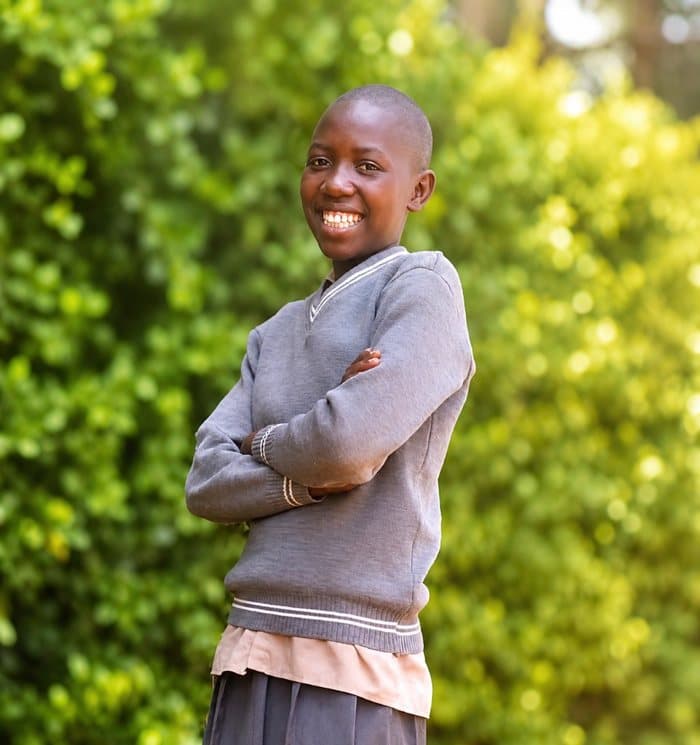 Joyce, age 12, a child waiting for a sponsor at Bogetenga Children's Home in Kisii, Kenya