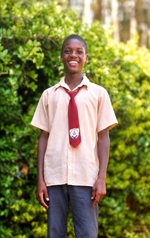 Sanio, age 14, a child waiting for a sponsor at Bogetenga Children's Home in Kisii, Kenya